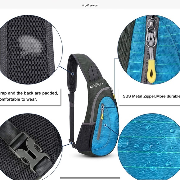 G4Free Gray and Tan Women's Sling Bag - Picture 13 of 14